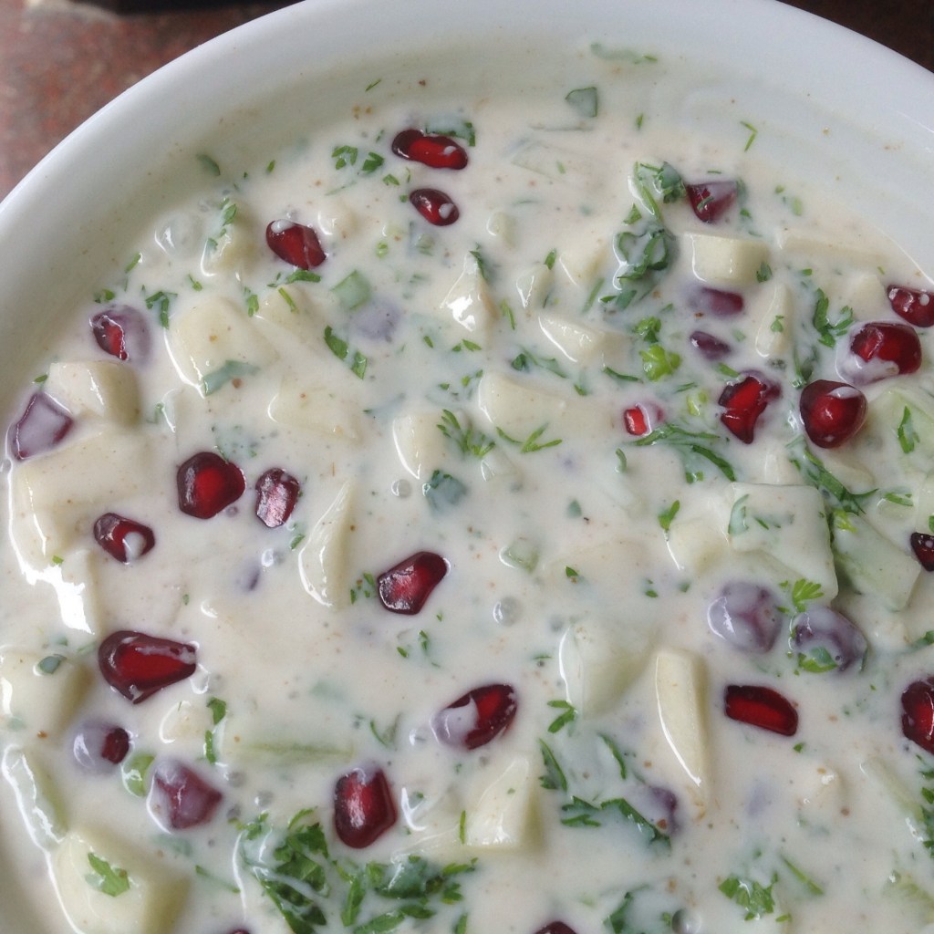 Pomegranate, Apple and Cucumber&nbsp;Raita